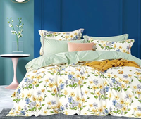 Parure de Lit en Microfibre 100% Polyester Imprimée sur Mesure, Housse de Couette Drap de Lit Tailles Queen et King