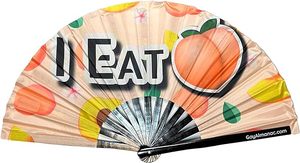 Éventail Pliant en Bambou de 13 Pouces avec Logo Personnalisé, Motif Fée Classique Sculpté, Style Musical, Souvenir d'Halloween et de Mariage – Grande Vente - Product Image 3