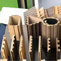 Panneau mural flexible en MDF demi-rond, matériau décoratif moderne et solide pour la rénovation des salles de sport, des lieux de divertissement et des murs de chambres de luxe