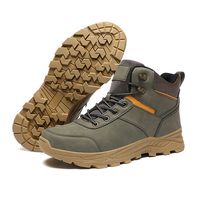Bottes de randonnée mi-hautes pour hommes, chaussures de trekking antidérapantes à lacets, bottes de travail en montagne pour hommes, taille 39-48, noir jaune vert