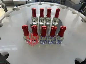 Automatic 15ml 25ml Glass Bottle Gel Polish Filling Machine Nail Polish Oil Filling And Capping Machine Price
