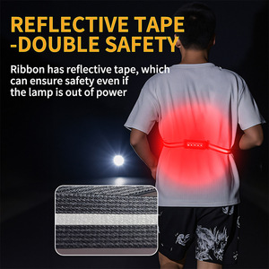 Ceinture lumineuse réfléchissante LED YD-10, rechargeable par USB, batterie intégrée 2200mAh, pour la course de nuit et le cyclisme - Product Image 4