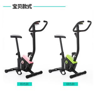 Vélo d'exercice vertical avec cadre en acier, transmission par courroie Poly V, 64x43x108cm, équipement de fitness à domicile - Product Image 2