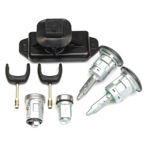 ชุดล็อคประตูและกุญแจสตาร์ท Ford Transit Mk7 ปี 06-11 รุ่น 4874508 6C1AV22050XB พร้อมกุญแจ 2 ดอก สีดำ แบบทรงกระบอก - Product Image 1
