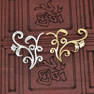Horquilla de cobre puro chapada en oro con diseño floral, accesorio para el cabello de novia Hanfu, material de origen Jinhua, otoño 2023 - Product Image 3
