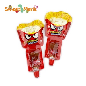 Guimauve Halal à la <span class=keywords><strong>Gélatine</strong></span> avec Bonbons Liquides et Chips Mignonnes, Guimauve Fourrée à la Gelée Fruitée - Product Image 2
