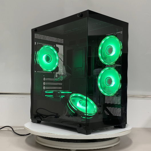 Factory Direct Wholesale OEM PC Cases Gabinete M-ATX ITX Tower Gaming  Supports 350mm GPU 360mm AIO Cooler HDD SSD Computer Case