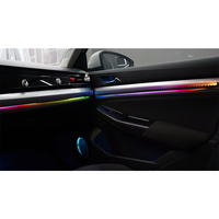Kit d'éclairage ambiant à écailles de dragon avec 18 LED RGBIC multicolores, étanche IP65, plug-and-play pour Volkswagen Bora 2019-2023