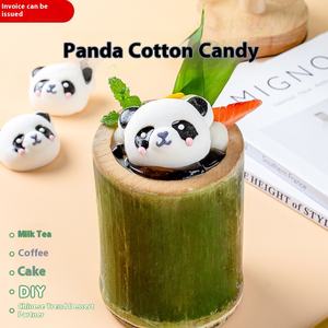 Cartoon Cat Head Marshmallow Individueel Verpakte Fruitige Gearomatiseerde Koffiedrank Metgezel Voor Cake Decoratie Panda Head Candy - Product Image 2