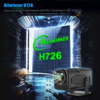 Projecteur Portable HY320 Android 14 Double Wi-Fi 6 Projecteur Natif 1080P 290 ANSI 1920*1080P Cinéma Maison Amélioré Mini Projecteur HY320