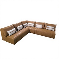 Canapé VIP élégant en forme de U 10 places au design contemporain pour meubles de bar, support de bras pour la maison, KTV Lounge Club Luxury Venues