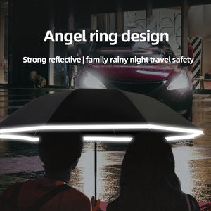 Trustfirequality1200mahla Inve Umbrebattery Buttonive Strip 3 Fold Paraguas Withion Cellsinch10 Bone Wind Plegado automático - Product Image 3