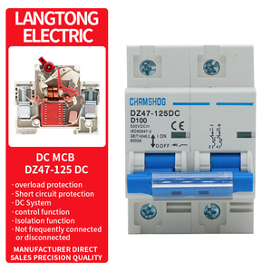 Disjoncteur miniature DZ47-125 125A 400V 6kA 1P2/<span class=keywords><strong>P3P</strong></span> Interrupteur aérien Protection domestique Haute intensité Boîtier en plastique - Product Image 2