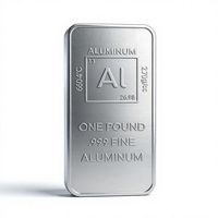 Lingot d'aluminium .999 personnalisé, 1 kg, 1 once, 1 livre, en vente