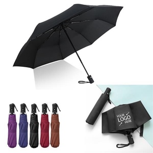 Regalos Promocionales 2024, Paraguas Automático Plegable de 3 Secciones, Resistente al Viento, Función para Colgar, para Todas las Estaciones, Fácil de Transportar, Impresión de Logotipo Personalizado - Product Image 1