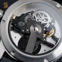 Montres mécaniques OEM, étiquette privée, design squelette personnalisé, boîtier en acier inoxydable, montre de luxe haut de gamme, fabricant à faible MOQ