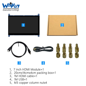 7-inch cho giao diện HDMI TFT <span class=keywords><strong>LCD</strong></span> hiển thị module cho Raspberry Pi với độ phân giải 1024x600 và cảm ứng đồ họa Màn hình <span class=keywords><strong>LCD</strong></span> - Product Image 6