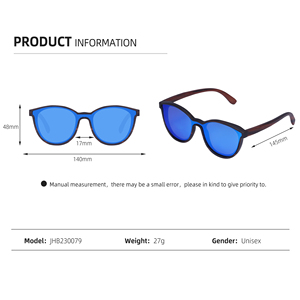 แว่นกันแดดไม้ไผ่ป้องกันแสงสีฟ้าสำหรับผู้ชายและผู้หญิง - Product Image 4