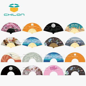 พัดมือสไตล์ย้อนยุควินเทจของจีนพับได้สำหรับผู้หญิงที่พัดด้วยมือจากไม้ไผ่ผ้าไหมญี่ปุ่นงานฝีมือจากไม้ไผ่ - Product Image 6