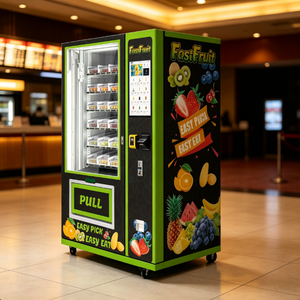 Distributeur automatique de salades, fruits et desserts de 21,5 pouces pour centre commercial, entièrement automatique, équipement commercial de vente en libre-service - Product Image 1