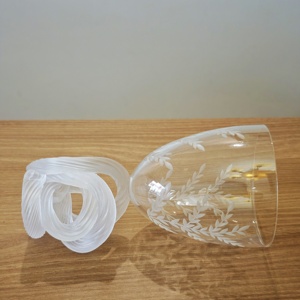 Gobelet en verre en cristal fait à la main haut de gamme avec Base en forme de noeud pour la maison fête mariage Restaurant vin et jus tasse - Product Image 5