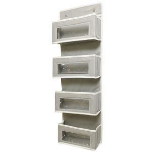New 4 Layer Non Woven Door Rear Storage Hanging Bag Multilayer Hanging <b>Wardrobe</b> Storage Box - Product Image 4