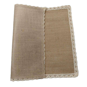 1pc Natural <b>Linen</b> Craft Lace Corchorus Capsularis <b>Placemat</b> Waterproof Table Pad for Dining Table Photography Woven Technics 1221 - Product Image 4