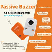 Modul Buzzer Pasif QMY S10 PH2.0 Plug-and-Play Output Sinyal Alarm Audio untuk Kit Pemrograman Edukasi AI ESP32