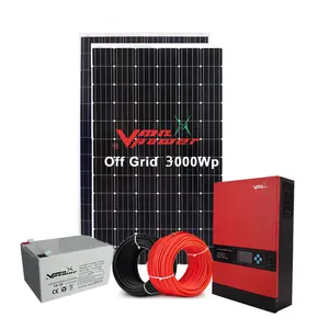 Vmaxpower Kit panel surya, untuk rumah, sistem tenaga surya fotovoltaik lengkap 50kVA 5kW 10KW 15kW 20kW 30kW 120V 220V 230V