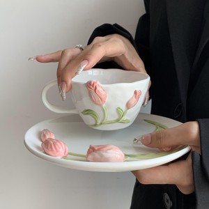 Cuillères <span class=keywords><strong>en</strong></span> céramique peintes <span class=keywords><strong>à</strong></span> la main Ins, couverts <span class=keywords><strong>en</strong></span> céramique, <span class=keywords><strong>cuillère</strong></span> <span class=keywords><strong>à</strong></span> <span class=keywords><strong>café</strong></span> pour salade de yaourt, tulipe, vaisselle design <span class=keywords><strong>Cuillère</strong></span> mignonne avec tasses Soucoupes - Product Image 5