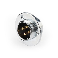Envío en 7 días Conector de aviación GX30-Montaje de brida circular Enchufe macho de 2 3 4 pines con rosca de 25mm y enchufe de orientación estándar