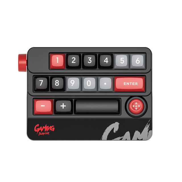 RGB 17-Key Mini Button Numeric Gaming Keypad Mechanical Macropad Numpad Rocker Knob Programmable Macro Custom Keyboard PS/2