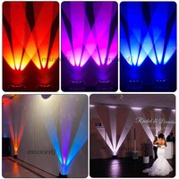 Luces de DJ profesionales LED Tri-beam 3x10W RGBA Batería inalámbrica Up-light Wedding DJ Uplights para Party Disco Event