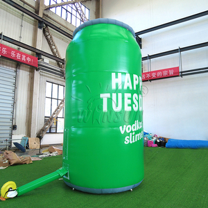 โมเดลกระป๋องเบียร์เป่าลมขนาดใหญ่ WINSUN สีเขียว ทำจาก PVC พร้อมโลโก้สั่งทำ สำหรับโปรโมชั่นบาร์และงานอีเว้นท์ - Product Image 3