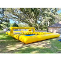 Terrain de jeux de sport gonflables commerciaux, piscine gonflable, volley-ball aquatique à vendre