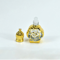 Flacon de parfum de créateur 10 ml, flacon en verre Attar, bouchon à vis professionnel, flacon de parfum vide de luxe, personnalisé