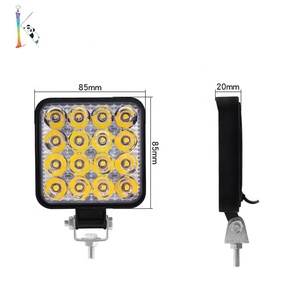 Luz de Trabajo LED Cuadrada para Motocicleta <span class=keywords><strong>Calite</strong></span> de 3 Pulgadas, 48W, 12V-24V, 4000LM, 6000K, para Barco, SUV, Camioneta - Product Image 1