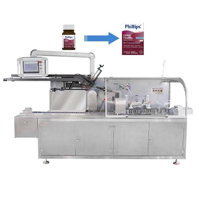 Automatic Multi-Function Cartoning Machine for Small Bottles Labeling Wrapping Custom Paper Box Packaging