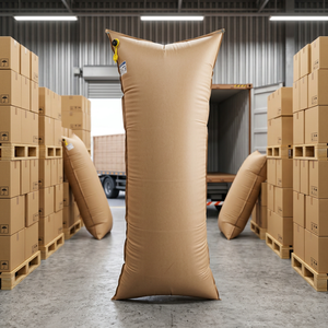 Sac de calage 100*120 cm en papier kraft gonflable pour emballage de conteneurs, recyclable, pression de 2,6 psi - Product Image 2