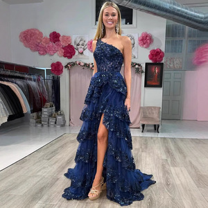 navy blue dress for plus size women Evening Dress