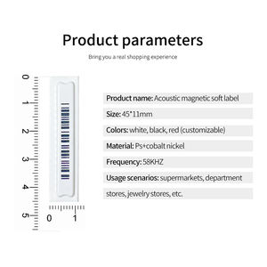 Etiqueta Antirrobo Bohang SD2548-3 AM, Etiqueta Suave <span class=keywords><strong>DR</strong></span> para Comercio Minorista, 58KHZ - Product Image 5