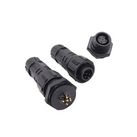 Fil de signal d'alimentation d'éclairage 5Pin assemblage mâle femelle connecteur de câble IP68 fil de borne à souder vers panneau 110V 5A prise étanche