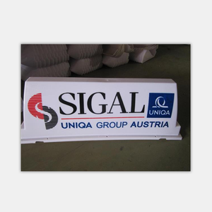 Drop Shipping No Moq Customized Artwork or in Blank Static Taxi Roof <strong>Sign</strong> for Taxi Advertising Media Solution - Product Image 5