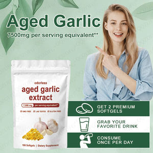 Capsules de gel mou à l'ail en marque privée OEM, extrait d'ail vieilli, améliore l'immunité, compléments alimentaires pour adultes, 300 unités - Product Image 5