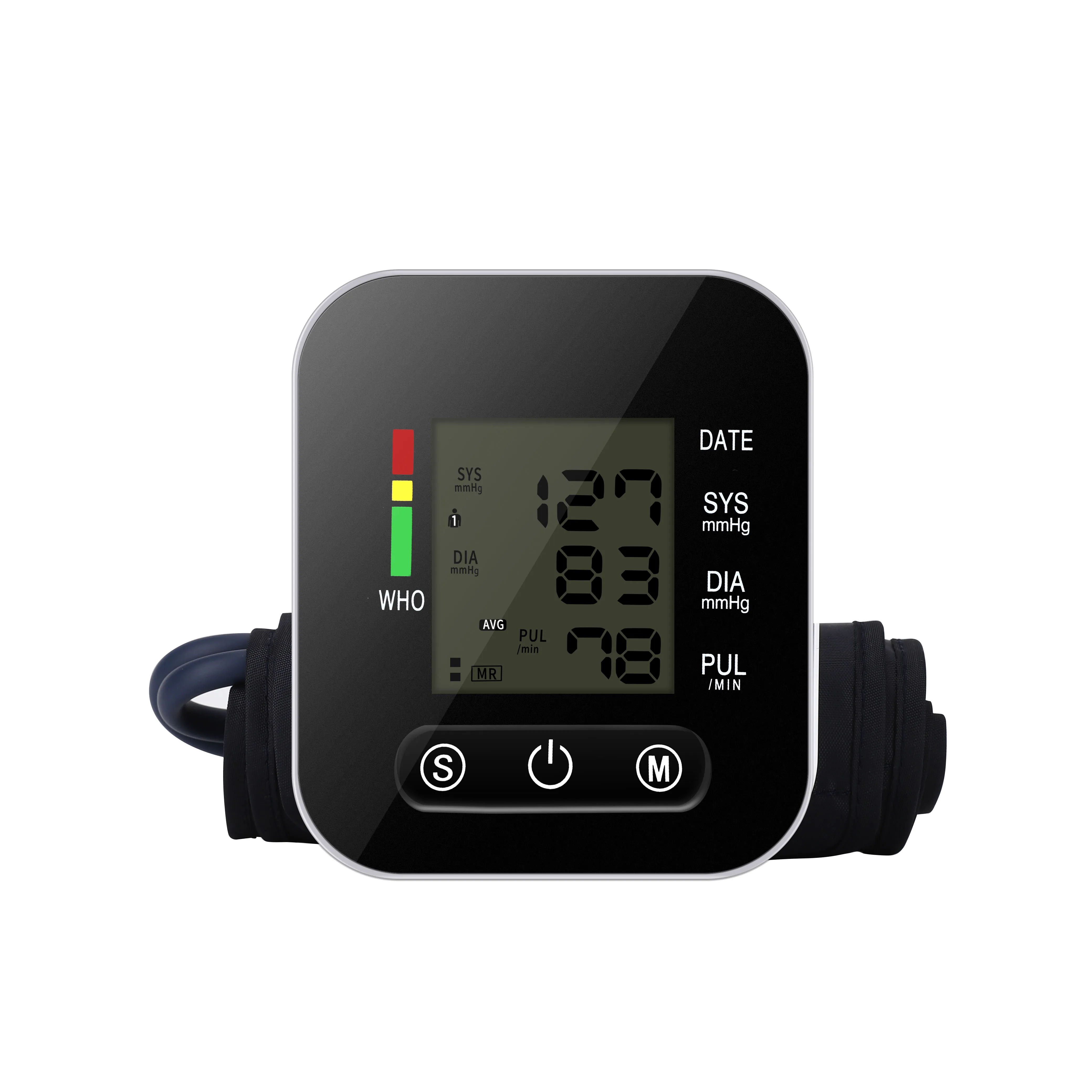Home Portable Blood Pressure Monitor Digital Electronic Arm BP Device to Measure Blood Pressure