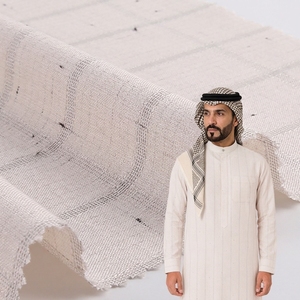 Tissu Jacquard Respirant TR 80/20 137GSM pour Thobe Islamique Marocain Homme – <span class=keywords><strong>Tissus</strong></span> pour Thobe Arabe - Product Image 1