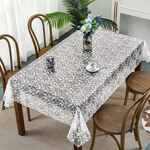 Boen Crystal Floral Vinyl Nappes Jetable Transparent PVC <span class=keywords><strong>Nappe</strong></span> pour Mariages et Fêtes Rectangle Carré Rouleau - Product Image 6