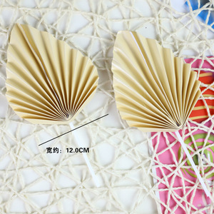 2 Pezzi Decorazioni per Torte a Forma di Ventaglio di Palma in Carta, Topper per Torte a Foglia di Palma, Topper per Cupcake a Forma di Lancia di Palma, Decorazioni per Torte Fai <span class=keywords><strong>da</strong></span> Te - Product Image 5