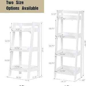 Modern minimalist trapezoidal wooden storage rack for living room and <b>bedroom</b>, multi-layer solid wood wall-mounted book <b>shelf</b> - Product Image 4