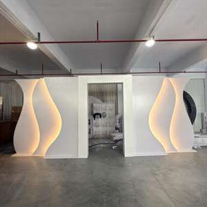 الأكثر مبيعًا قوس حديث على خلفية مسرح الزفاف من كلوريد البولي فينيل مع أضواء الحدث للاستخدام الخارجي - Product Image 2